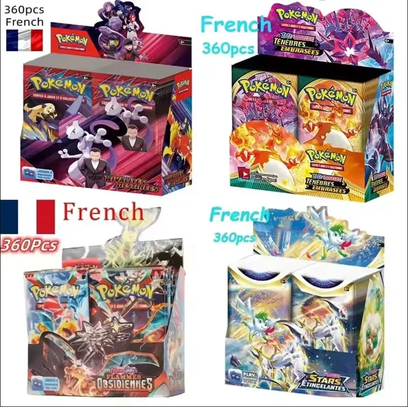 360P French Pokémon cards: Ecarlet & Violet Etsncelles Astral Radiance Obsidian Flames Booster Box Card Game 36 Pack Box — image 1