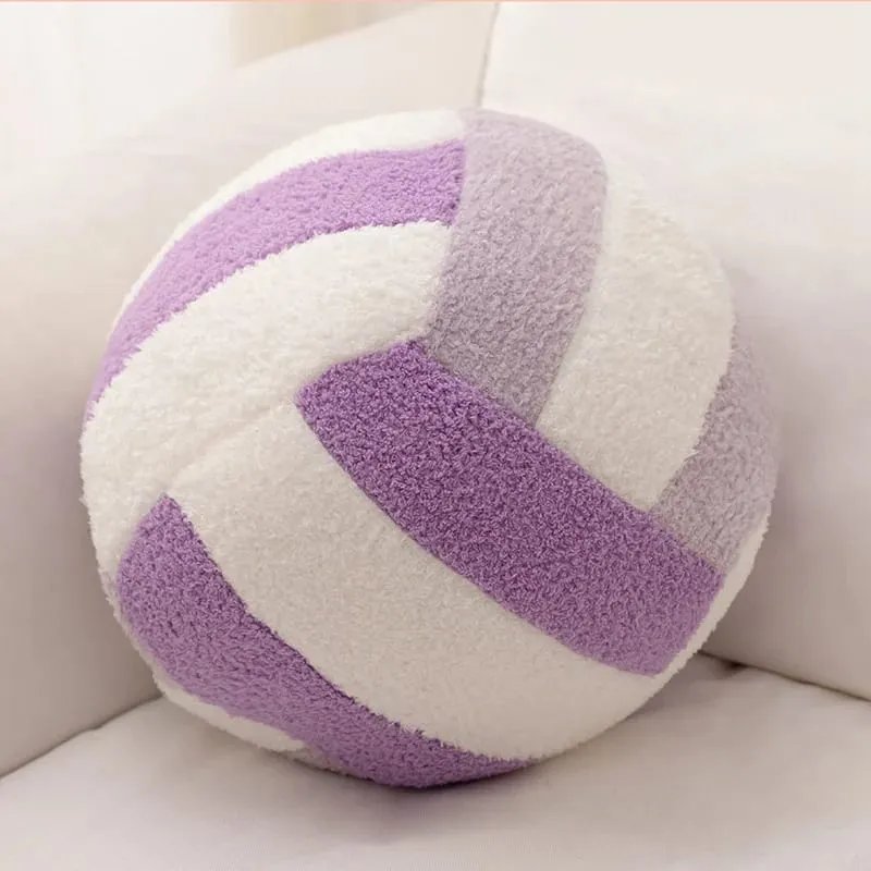 24cm Volleyball Stuffed Pillow Cushion Colored Plush Toy Balls Winter Soft Stuffed Plushies Sports Theme Gifts Boys Girls Favor — image 6