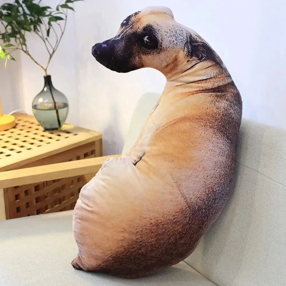 Cute 3D Lifelike Animal Throw Pillow Soft Creative Dog Pillow Cushion Office — image 6