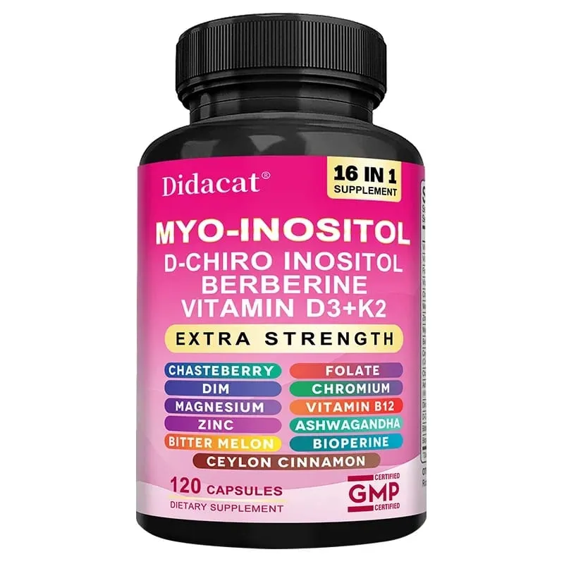 Myo Inositol Complex Capsules D-Chiro-Inositol & Vitamin D3 K2 Natural Daily Wellness Mood Relaxation & Body Vitality Support — image 9