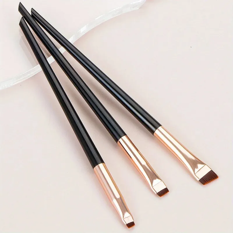 4pcs Blade Makeup Brushes Angled Thin Eyebrow Brush Flat Fine Eyeliner Brush Professional Liner Brow Make Up Tools — image 14