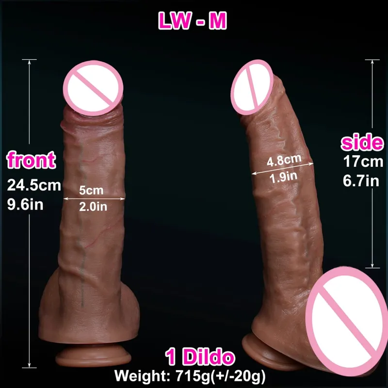 Realistis Pembuluh Darah Penis Besar Kulit Terasa Lembut Besar Dildo Double Silikon Masturbasi Ayam Wanita Anal Mainan Seks Cangkir Hisap Kontol Kecil