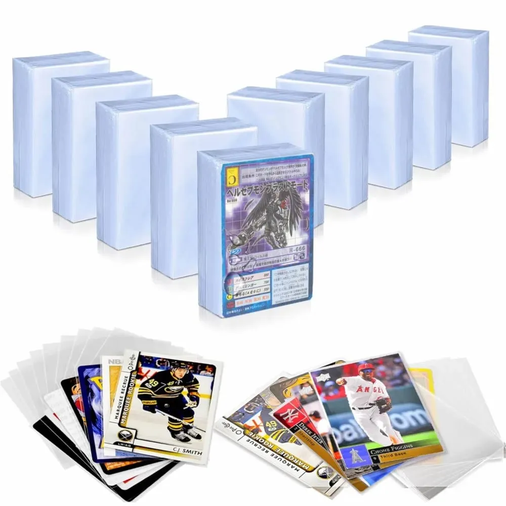 200 Pack Penny Card Sleeves Transparent Trading Collect Ochranný držák na rukávy pro hru Pokemon Tcg Yugioh Baseball Sports Card — image 2