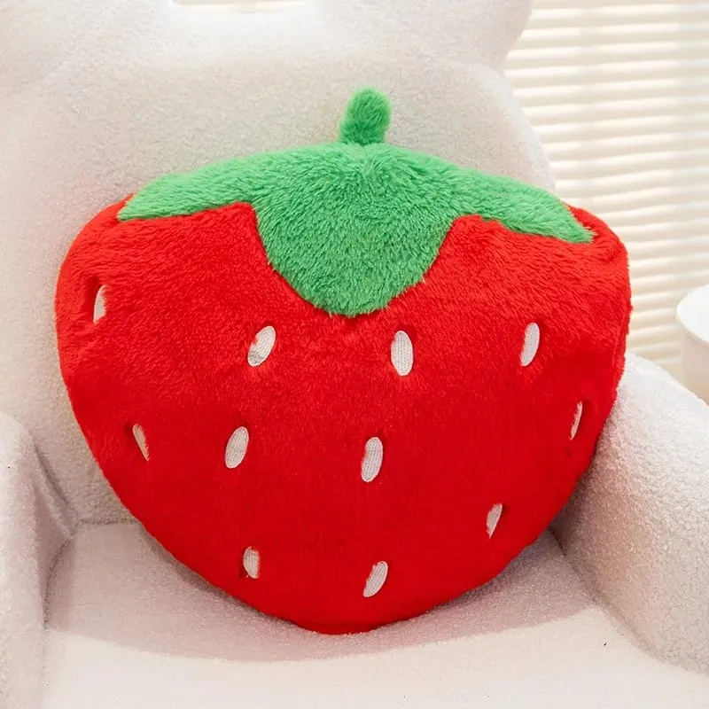 Strawberry Pillow Soft Stuffed Plush Toys Sweety Strawberry Sofa Hugging Pillow For Home Cushion Fruit Theme Birthday Gifts