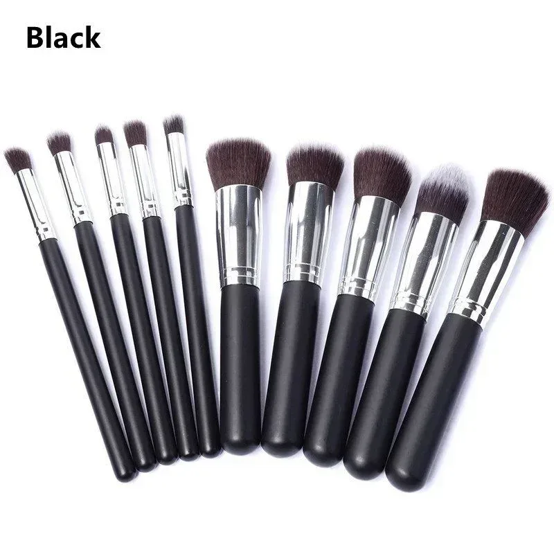 10PCS Makeup Brushes Set Professional Soft Bristles Eyeshadow Foundation Blending Brushes for Makeup Artists Pink White Black — image 8