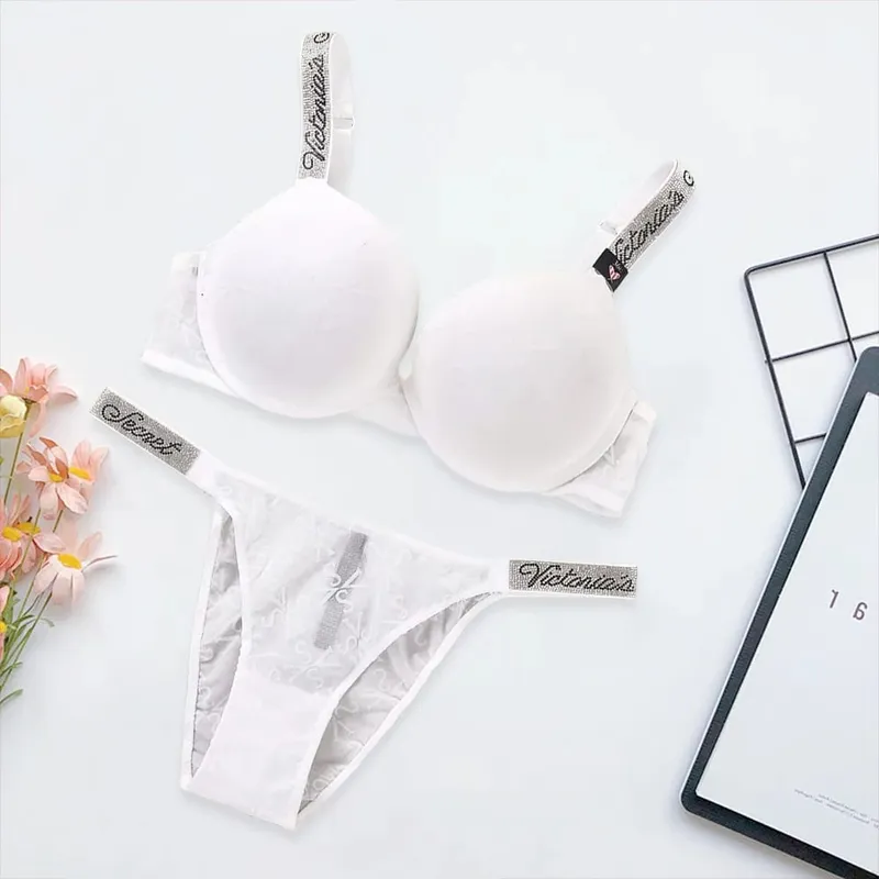 Victoria's Secret Classic Padded Adjustable push up Lingerie Underwear Set Bras and Panty Set Women's New Sexy Lingerie Sporty — image 9