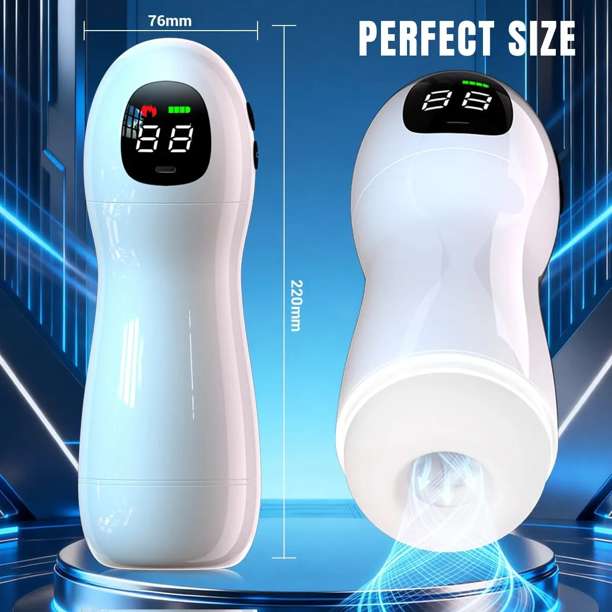 LED Automatic Male Masturbator Cup Blowjob Machine Real Vagina 9 Sucking Vibrating Modes Oral Masturbatio Sex Toys For Men