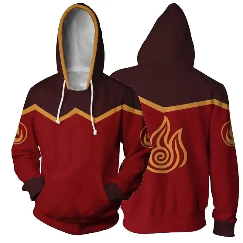 Anime Avatar The Last Airbender Cosplay Hoodies 3D Printed Sweatshirt Men Women Long Sleeve Tracksuit Pullover Harajuku Y2k Coat — image 11