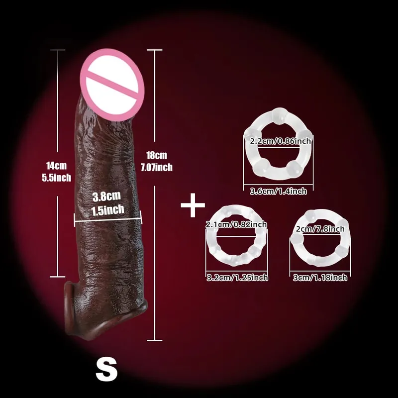 Man Dick Enlargement Semen Lock Ring For Men Delayed Ejaculation Soft Silicone Penis Sleeve Hollow Cock Ring Adult 18+ Sex Toy — image 22