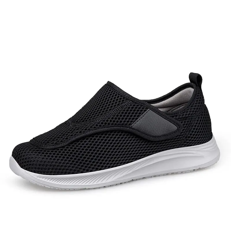 Adjustable Open Shoes For Men Lightweight Comfort Diabetic Walking Shoes Sneakers for Swollen Elderly Feet Normal Width