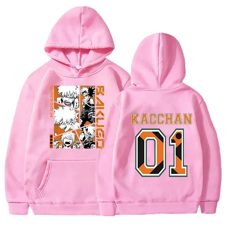 Anime Bakugou Katsuki printed hoodies for men and women, fashionable pullovers for autumn and winter, and women's sweatshirts — image 4