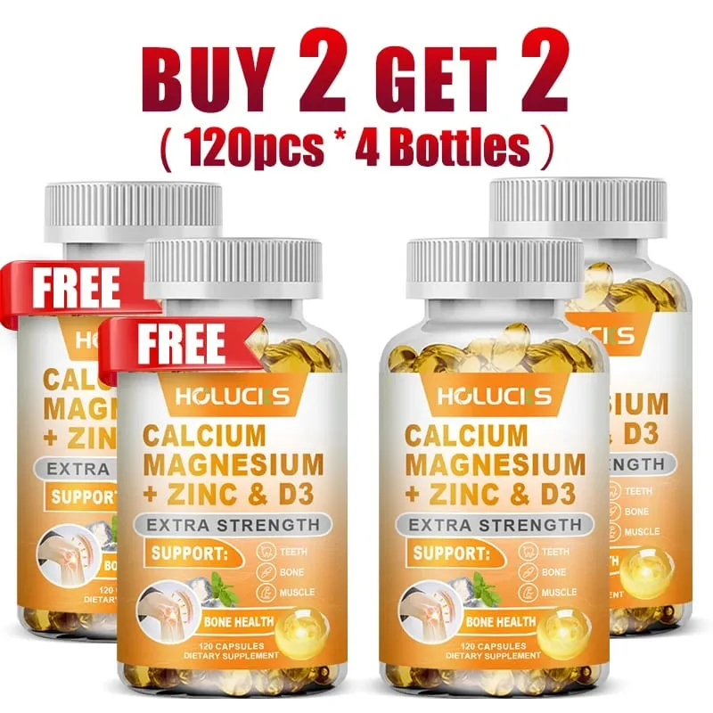 Organic Calcium Support Supplements with Magnesium Zinc & D3 Strengthen Bone Teeth & Nerve Wellness for Daily Life — image 12