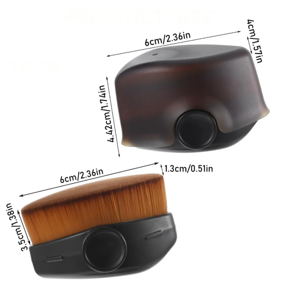Multi-Purpose Face Brush with Case Foundation Blush Powder Brush for Liquid Cream Travel-Friendly Makeup Tool