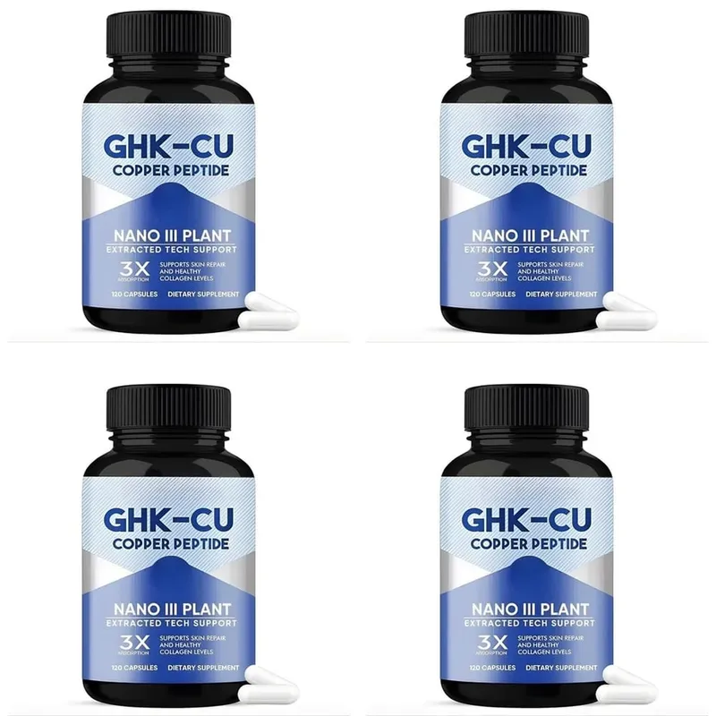 GHK-Cu Copper Peptide Capsules for Skin Repair Support Collagen Metabolism Support and Antioxidant Protection - 120 Capsules — image 10