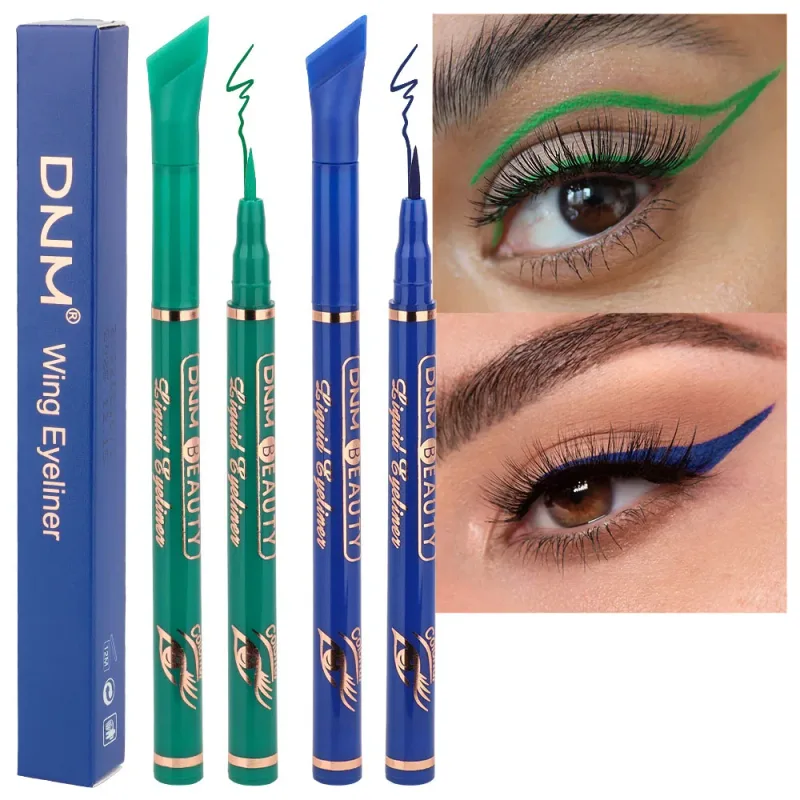12 Colors Matte Liquid Eyeliner Pen Black Purple Makeup Waterproof Quickly Drying Smooth Ultra-thin Eye Liner Wing Tips Cosmetic