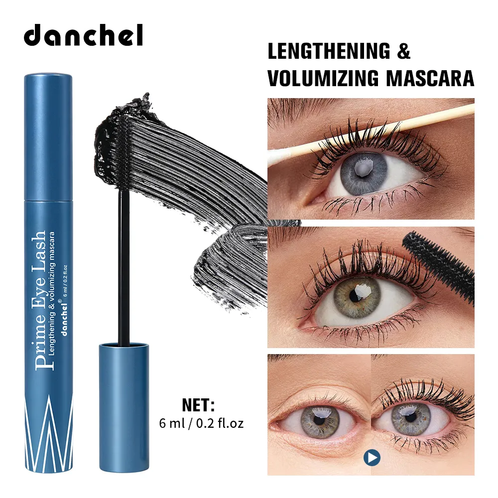 Lengthening & Volumizing Mascara Water-Resistant Long-Lasting Nourishing Strengthen Mascara Glossy Natural Finish Eye Makeup — image 2