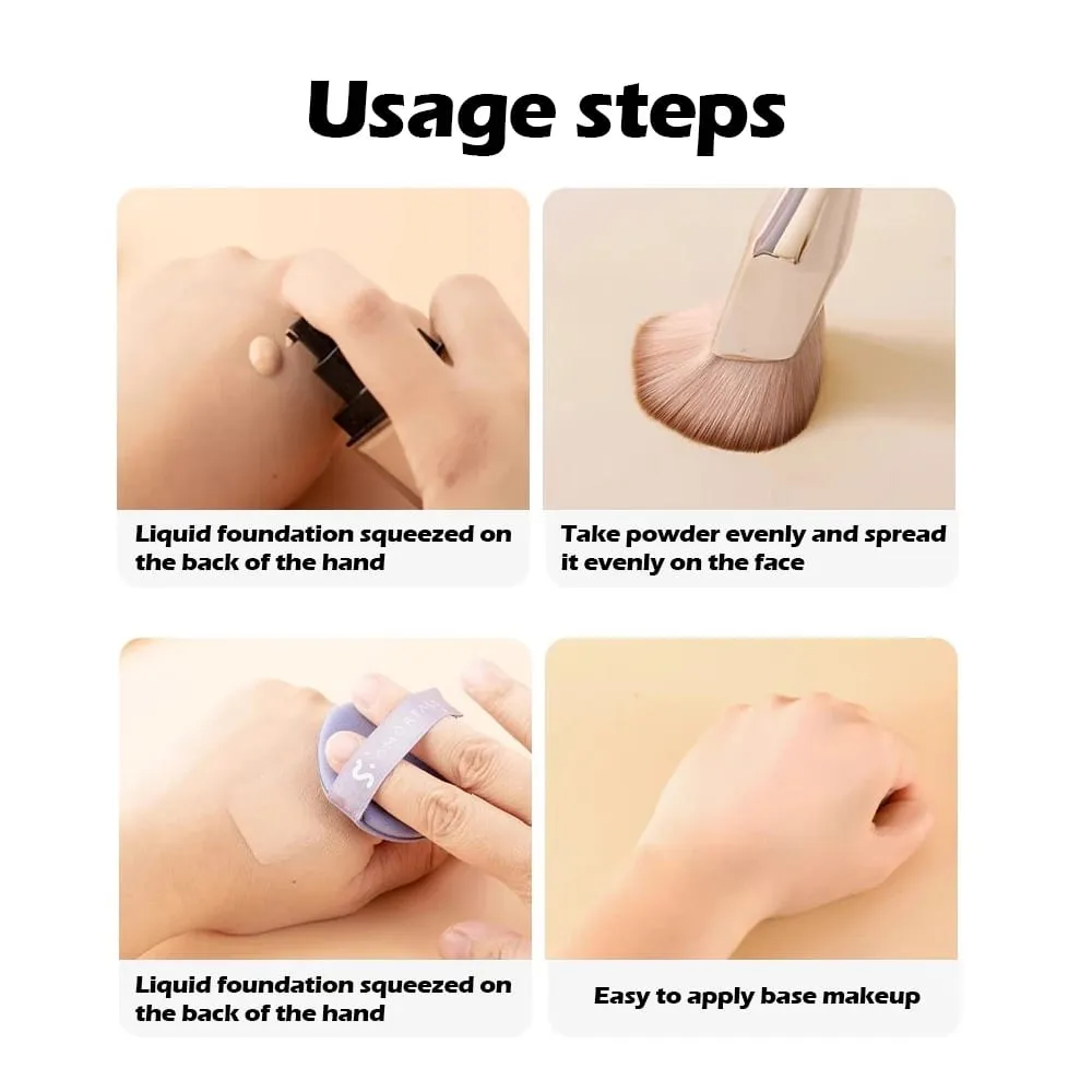 Foundation Makeup Brush Oblique Head Liquid Foundation Concealer Cosmetic Blending Brushes Face Contour Beauty Tool brush blush — image 4