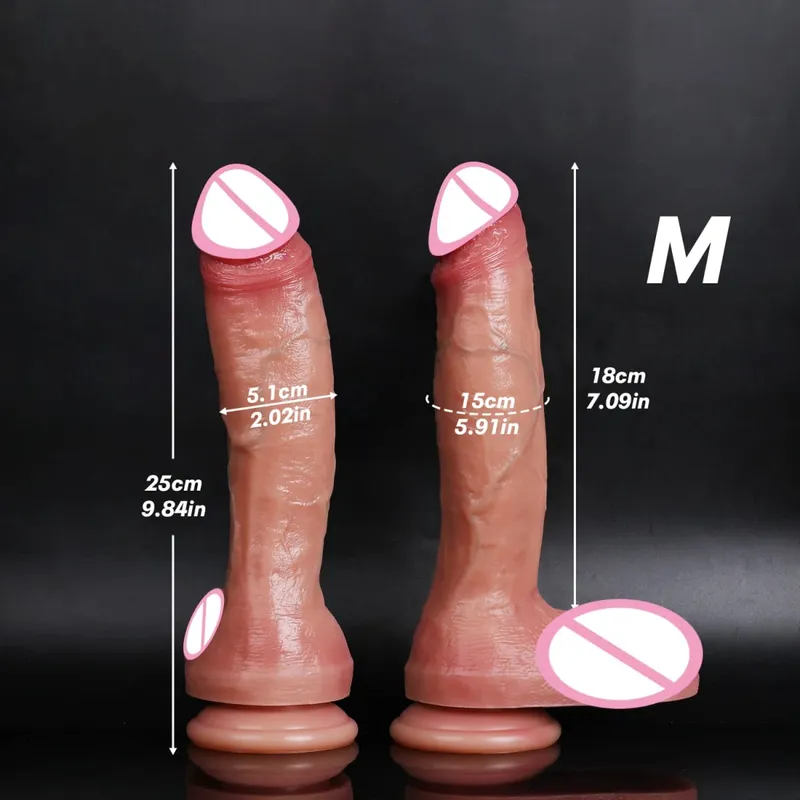 Realistic Dildo Penis Soft Double Silicone Dildos Vaginal and Anal Masturbator Big Dick For Woman Masturbation Adult Sex Toy 18+