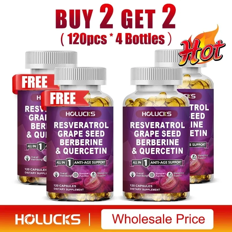 Resveratrol Supplement Boost NAD+ level Anti-Aging Immune Support Improve Metabolic Promote Overall Wellness — image 12