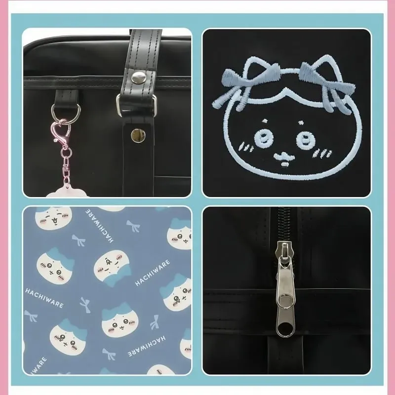 Cute Chiikawa 2026 Gift JK Uniform Inspired Large Tote Bag for Daily School Carry Anime Kawaii Cartoon Usagi Hachiware Sweetness — image 5