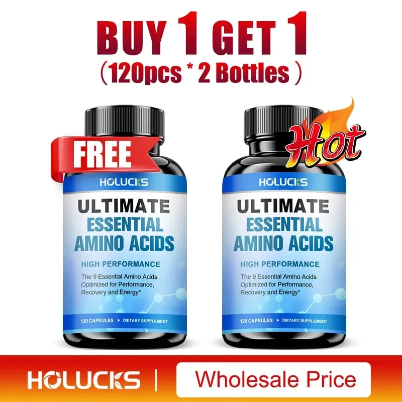 Advanced Body Building Amino Acid Capsules-Helps Increase Strength Endurance Protein Synthesis Build Muscle Mass Abs Energy — image 10