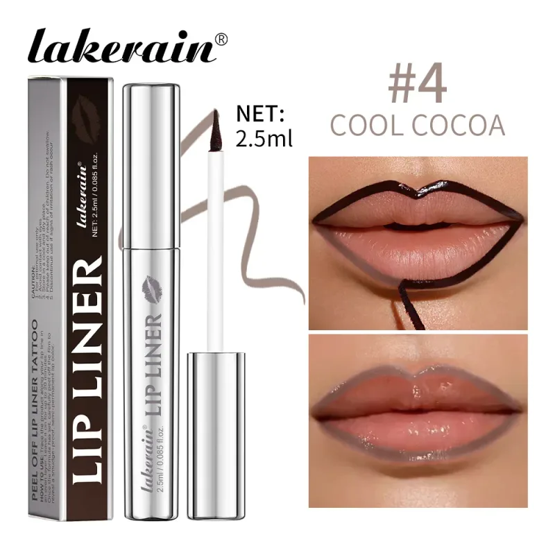 Peel Off Lip Stain Lip Liner Tattoo Long-Lasting Waterproof Smudge-Proof Transfer-Proof Matte Lipliner Magic Lip Cosmetic — image 9