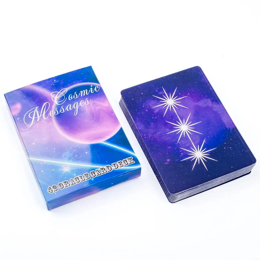 42 Oracle Card Deck Cosmic Messages Divination Inspirational Board Playing Games English Version 10.3x7.3cm — image 1