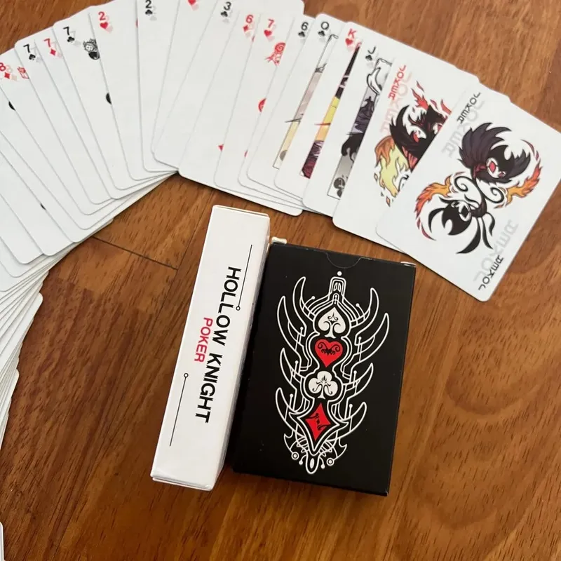 Hollow Knight Standard Poker Card Set Black and White Playing Card Game Card Group Portable Creative Party Game Toys Gift — image 5