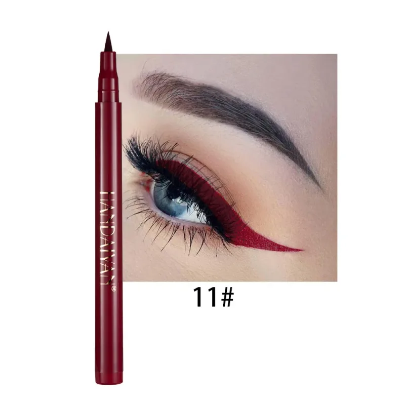 12 Colors Black Purple Liquid Eyeliner Pen Waterproof Big Eyes Makeup Smooth Quick-drying Matte Eye Liner Women Cosmetics Beauty