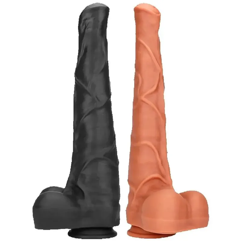 Super Large Horse Dildo 38.5cm With Suction Cup Soft Skin Feeling Huge Penis Thick Phallus Anal Plug Big Dick Sex Toys for Women — image 1