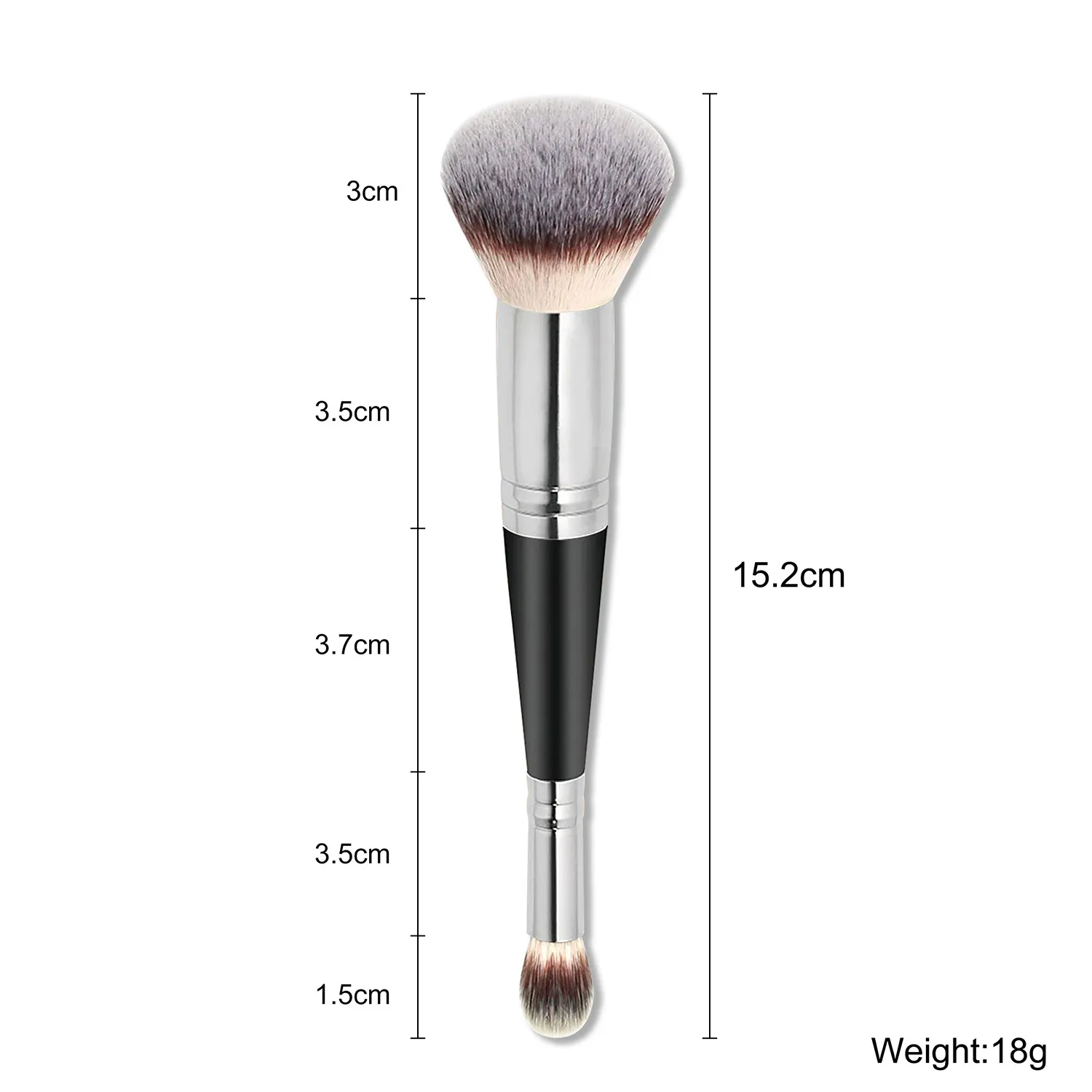 Custom Logo Makeup Brushes Large Powder Foundation Make up Brushes Cruelty Free Concealer Makeup Brush Wholesale Bulk 20pcs/lot — image 2