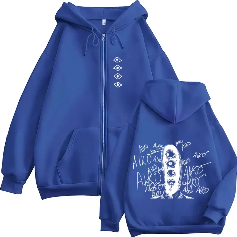 Oyasumi Goodnight Punpun Aiko Tanaka Manga Zipper Hoodies Men Women Clothing Fashion Oversized Zip Up Sweatshirts Jacket Coats — image 6