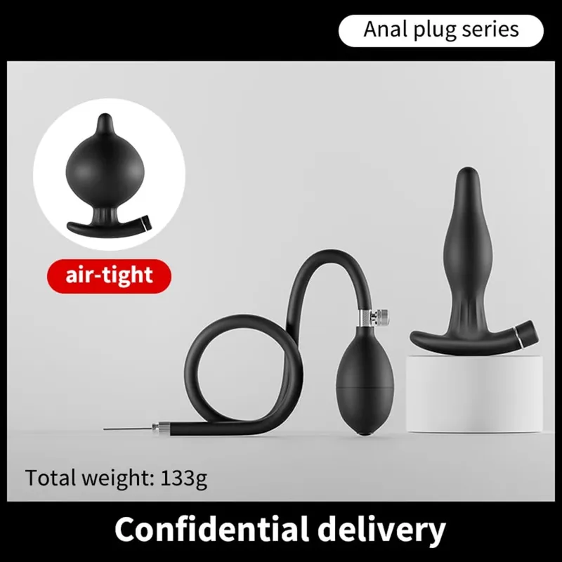 10-frequency Vibration Prostate Bead Inflation Huge Anal Plug Electric Orgasm Masturbation Massager Sex Product Butt Plug SexToy — image 9