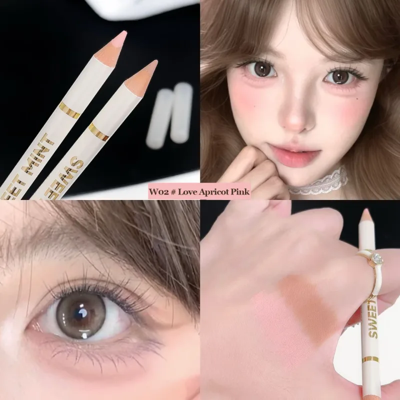 Dual End Aegyo-Sal Makeup Pen Nude Apricot Brown Under Eye Highlight & Shadow Pencil Natural Contour Brightening Eye Liner — image 7