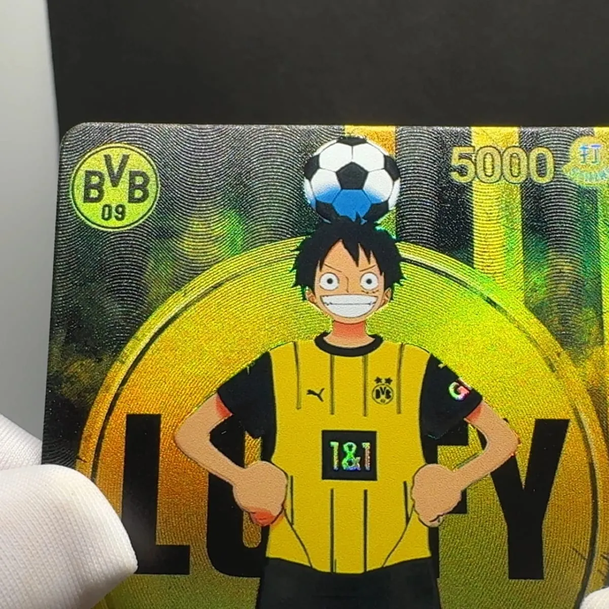 One Piece TCG BVB Luffy ST13-003 BY Luffy OPCG English Leader card Foild Textured Card Black Yellow Luffy — image 3