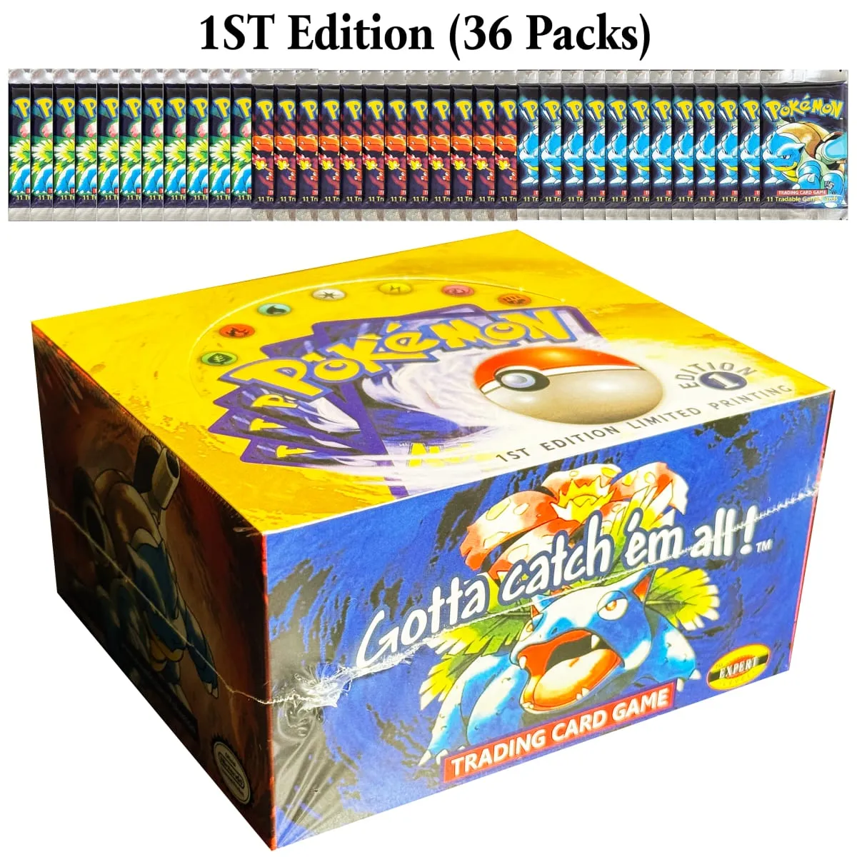 Proxy Cards Booster 36 Packs/BOX Base Set Pokemon Cards TCG Homemade Collectible Card 1ST Edition Base Set Toy Gifts PTCG — image 1