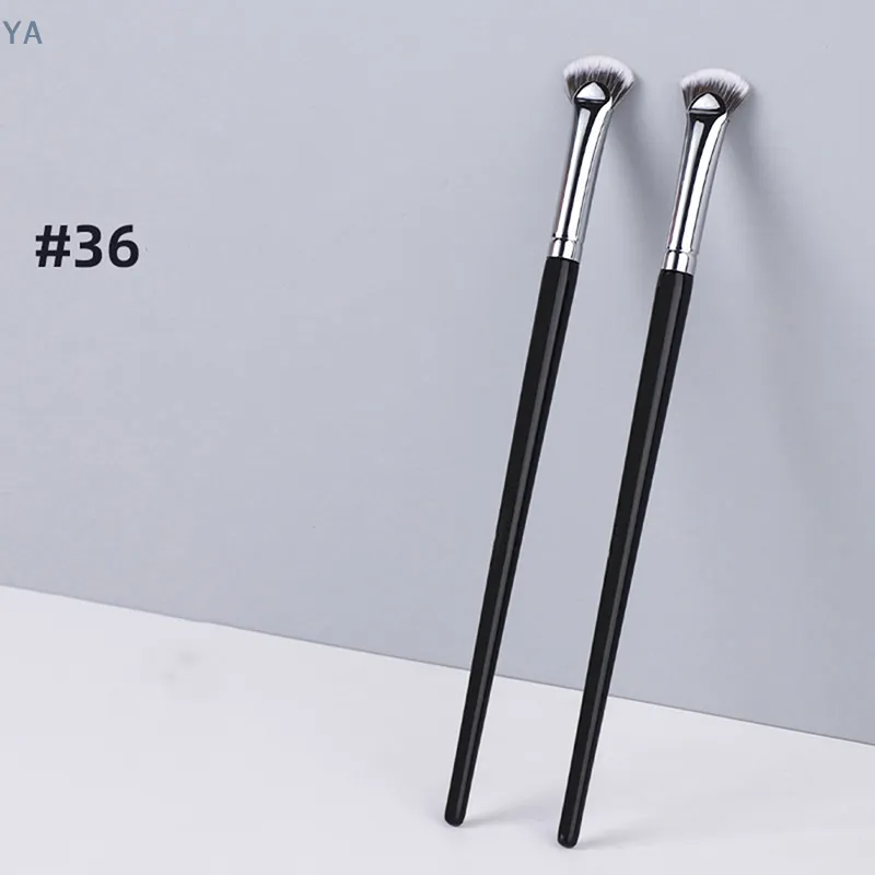 [Y]1PC Fan-shaped Eyelash Brush Soft No Shedding Beauty Eyelash Makeup Brushes Mascara Highlighter Powder Smudge Tool