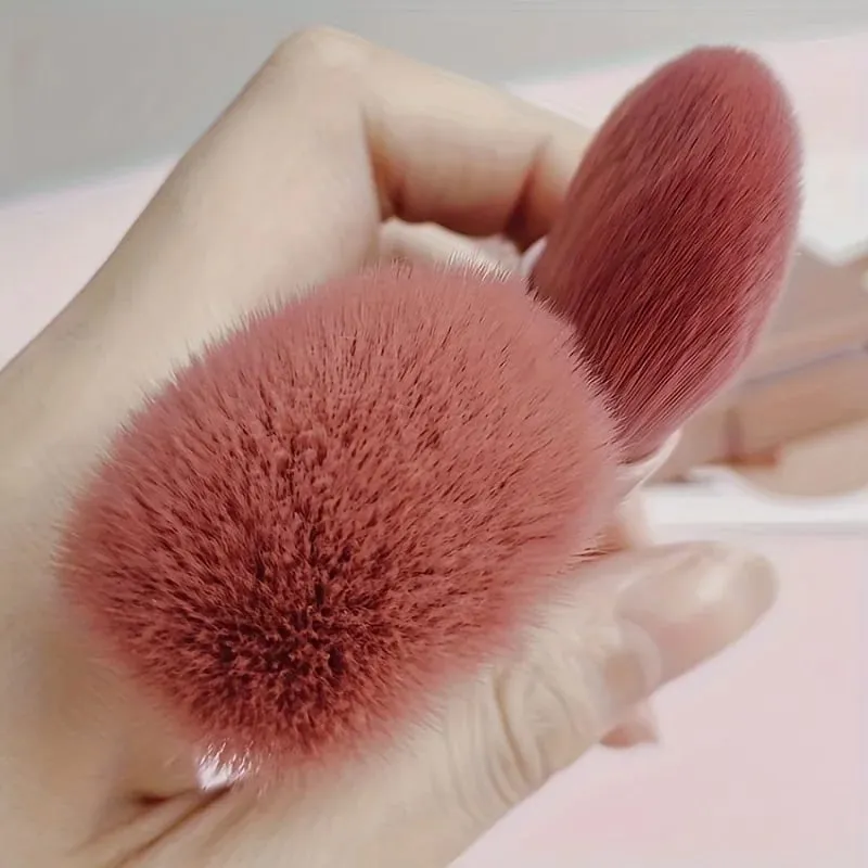 Bộ cọ trang điểm 5 chiếc thân thiện với du lịch với gương nhỏ gọn & hộp đựng nhỏ Phấn mắt đa năng & cọ tán bột — image 2