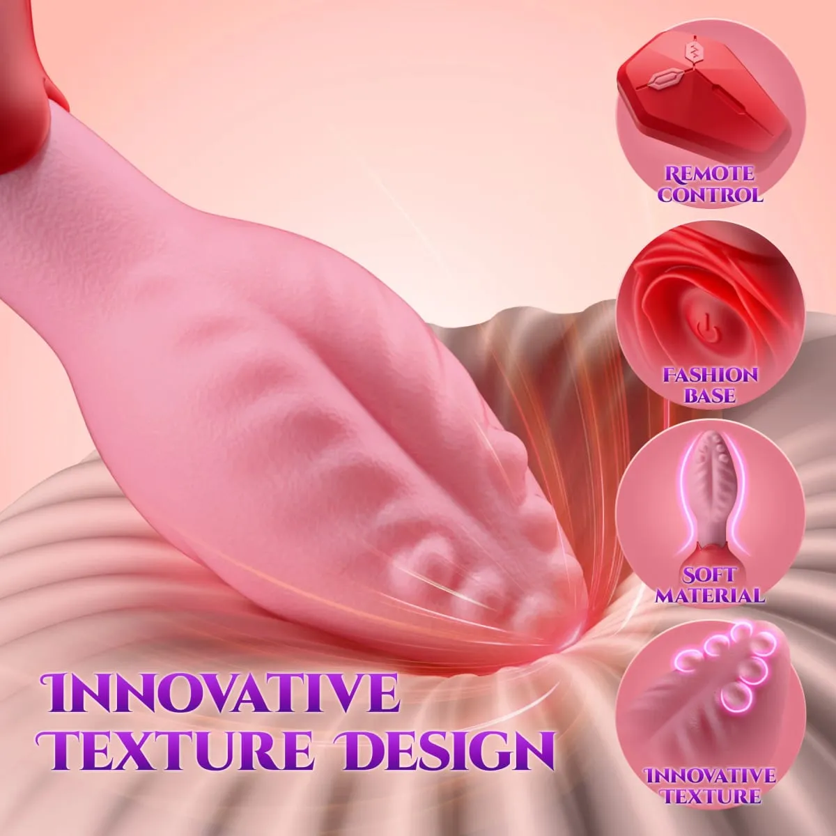 Remote Control Rotation Wiggle Tongue Vibrator Rose Butt Plug for Men Prostate Massager Adults Sex Toys for Women Men Gay