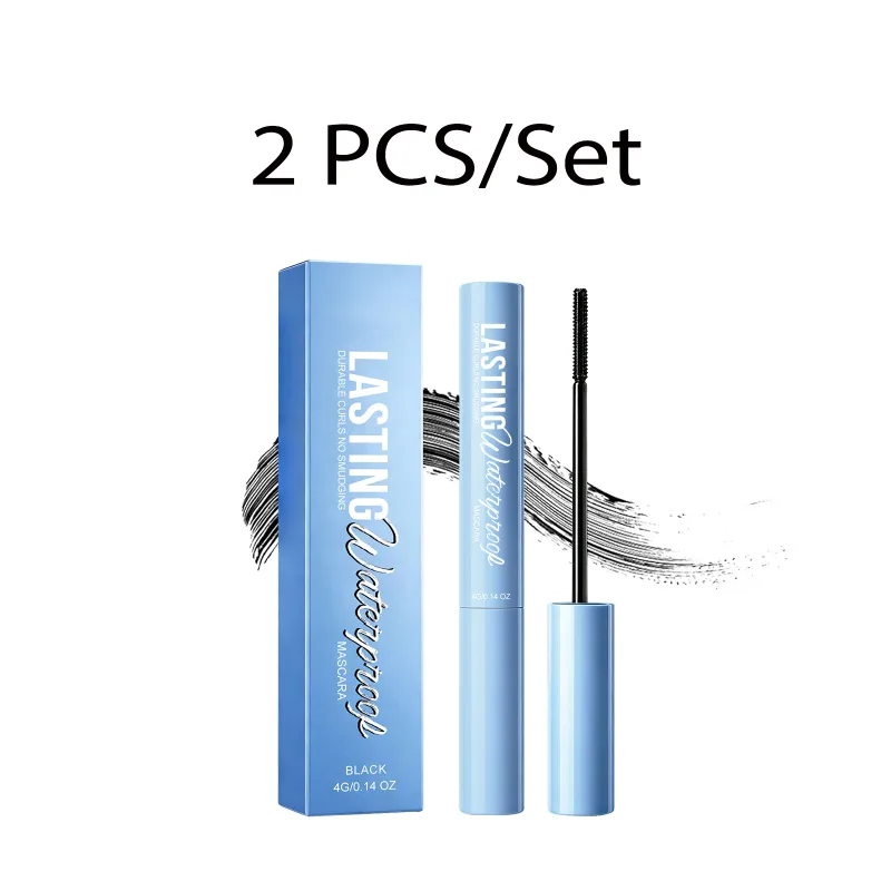 Curling Mascara Long Lasting Waterproof Smudge Proof Volumizing Eye Makeup Nourishing Formula Black Silk Fibre Mascara 4g