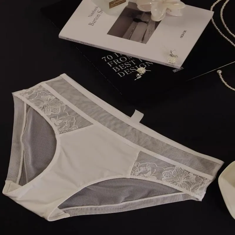 Conjunto de Lingerie Renda Bordada Sexy Para Mulheres Sutiã Minimizador Arame Macio Anti Flacidez Confortável Uso Diário — image 9