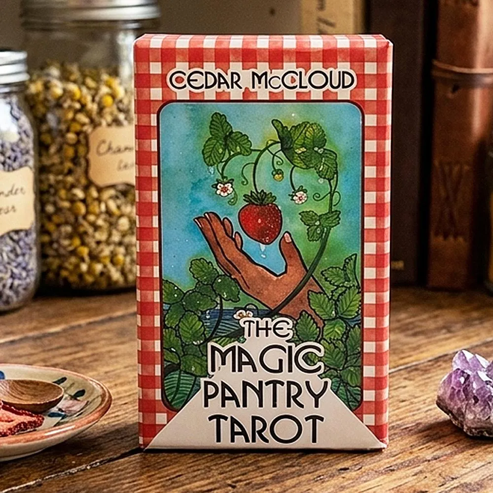 Cartes de Tarot aquarelle sur le thème de la nourriture, le garde-manger magique, pour les cuisiniers et les gourmets à domicile, papier cartonné à Double gaufrage 12x7cm — image 4