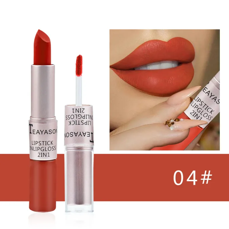 Mat flydende læbestift Vandtæt Non Transfer Long Wear Pink Lip Gloss Tint Fugtgivende Makeup til Kvinder Damer — image 9