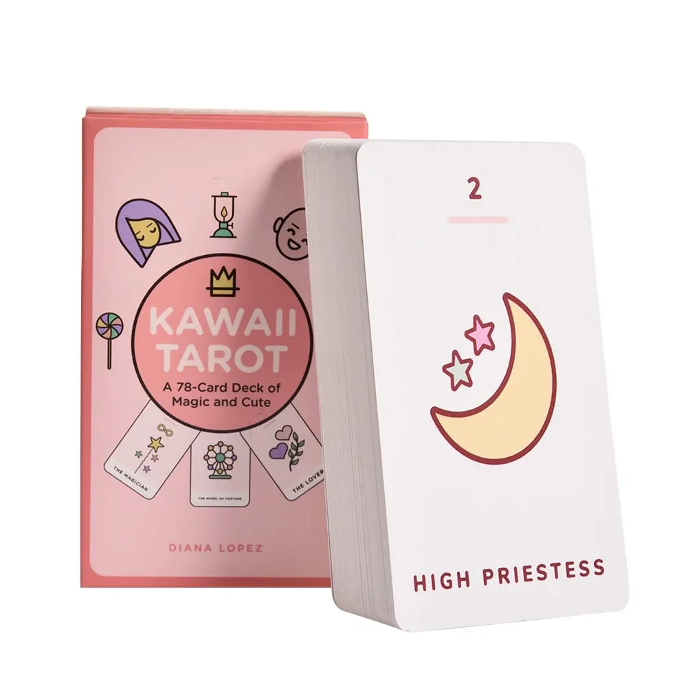 Kawaii Tarot Cards Mystical Guidance Divination Entertainment Partys Board Game Supports Wholesale 78 — image 1