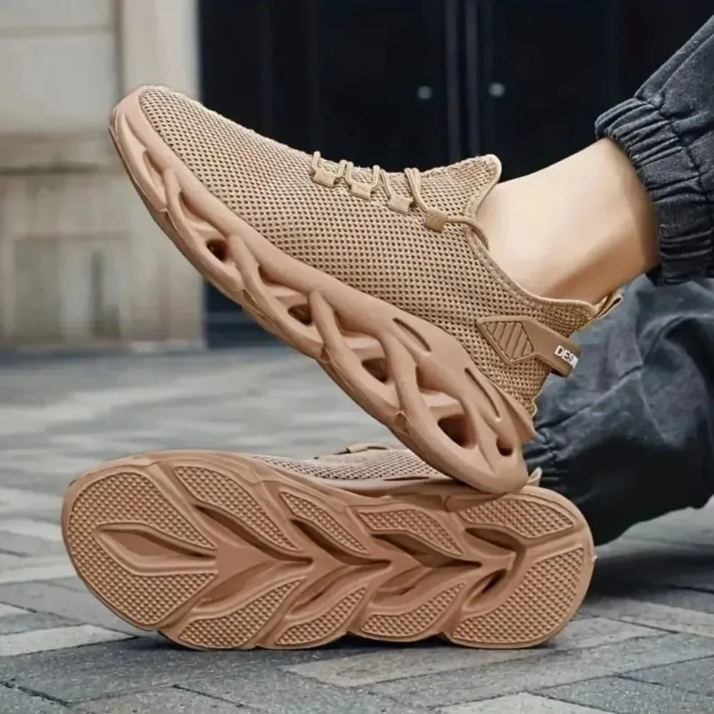 Men's Sports Running Black Jogging Shoes Casual Sports Shoes Brown Outdoor Breathable Mesh Lightweight Shock Absorbing Tennis — image 5