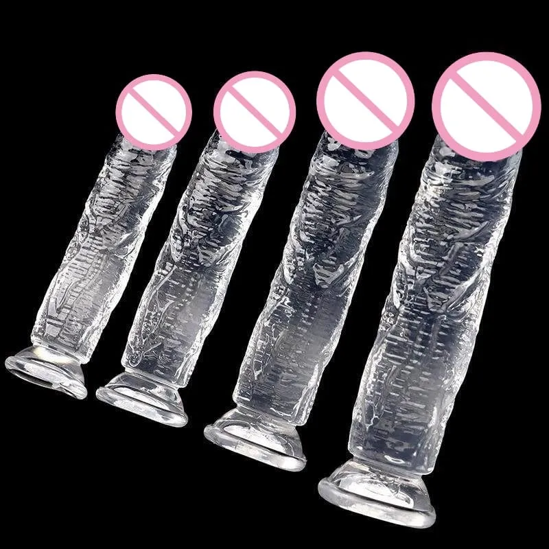 Cheap Women Big Transparent Dildo Suction Cup Erotic Anal Jelly Dick Soft Clitori Vaginal Masturbators Penis Adult Sex Toy 18+ — image 1