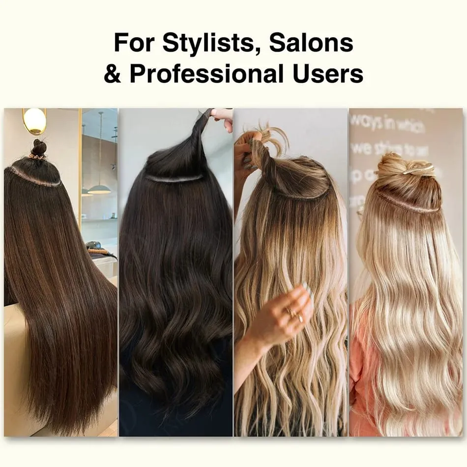 Hot Sale Genius Weft Human Hair Extensions 50g/pc Double Drawn Balayage Blonde Full End Invisible Straight Virgin Remy Hair 15A — image 5