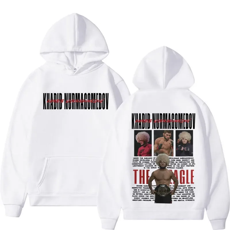 Khabib Nurmagomedov THE EAGLE Merch Sweatshirt Men's Clothing Harajuku Classic Oversized Hoodies Fleece High Quality Cozy Hoodie — image 7