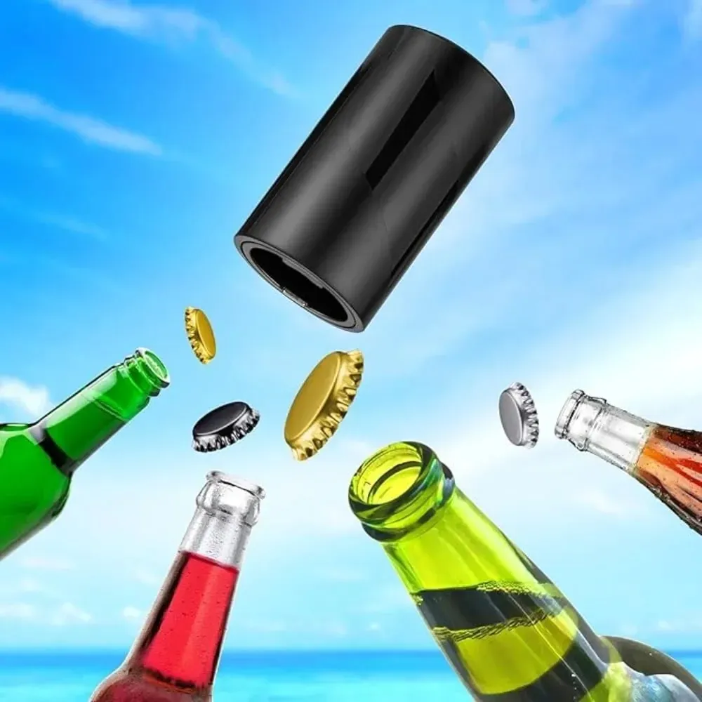 1-4Pcs Beer Bottle Opener Push Down Bottle Small Portable Opener Automatic Beer Opener for Home Party Bars Picnic Camping Hiking — image 6