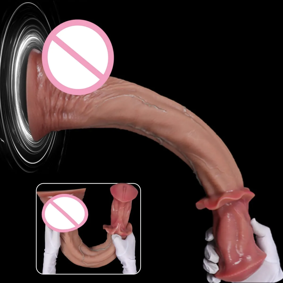 Huge Realistic Long Horse Dildo Penis Big Large Animal Penis Soft Dick Sutcion Cup Anal Dildos Adult Sex Toy for Women Men Gay — image 5